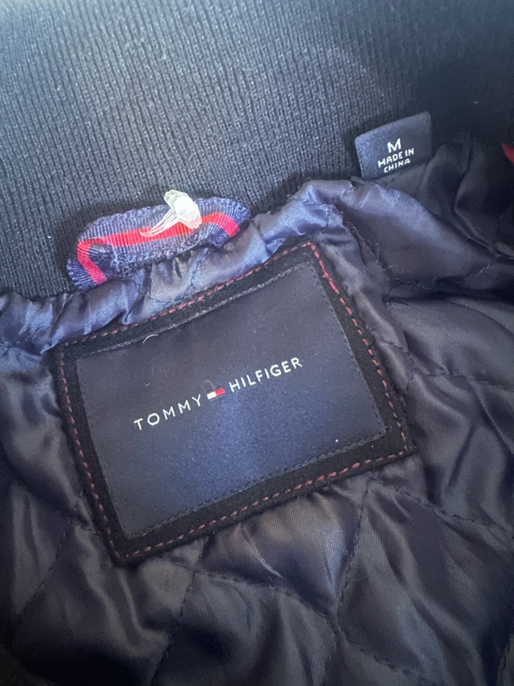 Tommy Hilfiger Black Zip-Up Pea Coat - Picture 4 of 5
